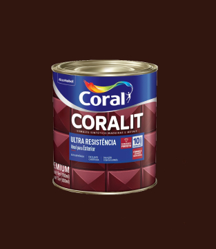 Esmalte Coralit Ultra Resistência Marrom Brilhante 0,9L