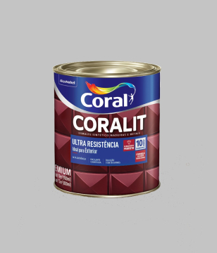 Esmalte Coralit Ultra Resistência Platina Brilhante 0,9L