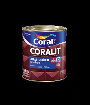 Esmalte Coralit Ultra Resistência Preto Fosco 0,9L